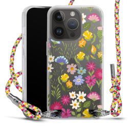 New Carry Case Transparent Stoff colourful/silber