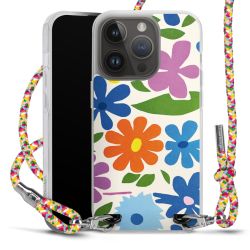 New Carry Case Transparent Stoff colourful/silber
