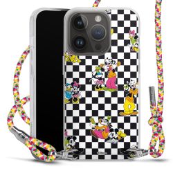 New Carry Case Transparent Stoff colourful/silber