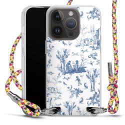 New Carry Case Transparent Stoff colourful/silber