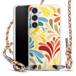 New Carry Case Transparent Stoff colourful/silber