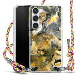 New Carry Case Transparent Stoff colourful/silber