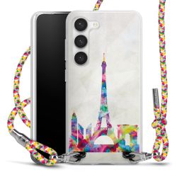 New Carry Case Transparent Stoff colourful/silber