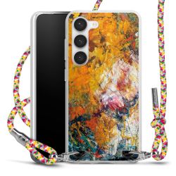 New Carry Case Transparent Stoff colourful/silber