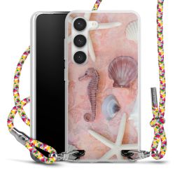 New Carry Case Transparent Stoff colourful/silber