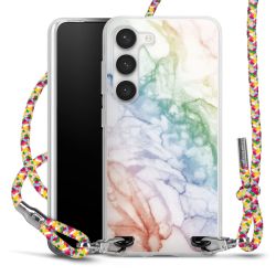 New Carry Case Transparent Stoff colourful/silber