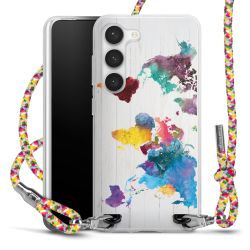 New Carry Case Transparent Stoff colourful/silber