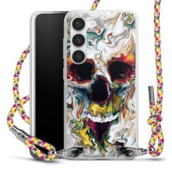 New Carry Case Transparent Stoff colourful/silber