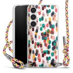 New Carry Case Transparent Stoff colourful/silber