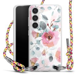 New Carry Case Transparent Stoff colourful/silber