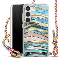 Carry Case Transparent Fabric colourful