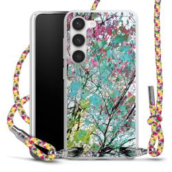 New Carry Case Transparent Stoff colourful/silber