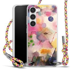 New Carry Case Transparent Stoff colourful/silber