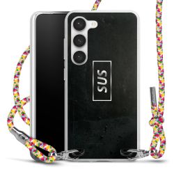 New Carry Case Transparent Stoff colourful/silber