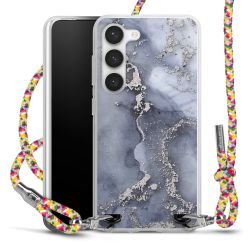 New Carry Case Transparent Stoff colourful/silber