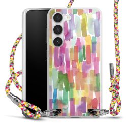 Carry Case Transparent Fabric colourful