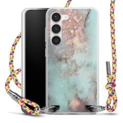 New Carry Case Transparent Stoff colourful/silber