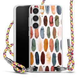 Carry Case Transparent Fabric colourful