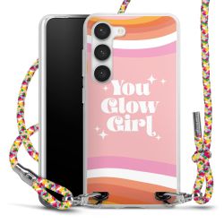 Carry Case Transparent Fabric colourful