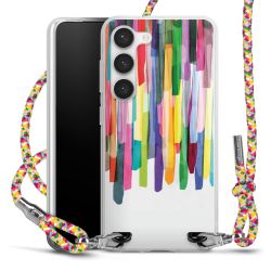 New Carry Case Transparent Stoff colourful/silber