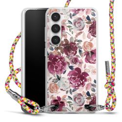 New Carry Case Transparent Stoff colourful/silber