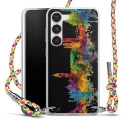 New Carry Case Transparent Stoff colourful/silber