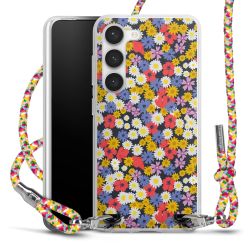 New Carry Case Transparent Stoff colourful/silber