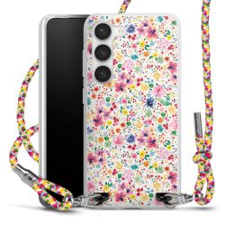 New Carry Case Transparent Stoff colourful/silber