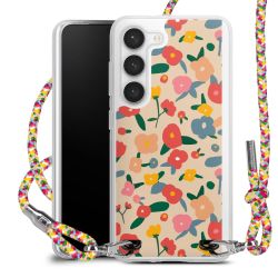 New Carry Case Transparent Stoff colourful/silber