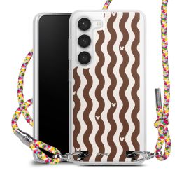 New Carry Case Transparent Stoff colourful/silber