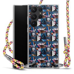 New Carry Case Transparent Stoff colourful/silber