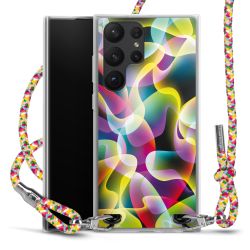 New Carry Case Transparent Stoff colourful/silber