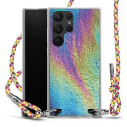 New Carry Case Transparent Stoff colourful/silber