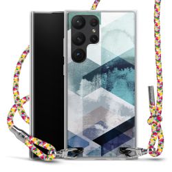 New Carry Case Transparent Stoff colourful/silber