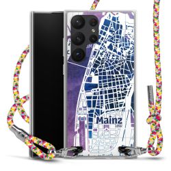 New Carry Case Transparent Stoff colourful/silber