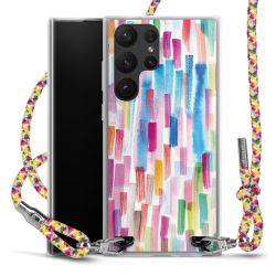 Carry Case Transparent Fabric colourful