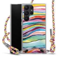 Carry Case Transparent Fabric colourful