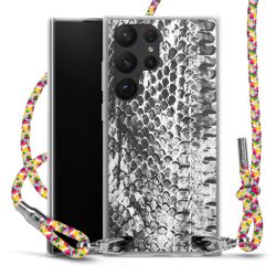 New Carry Case Transparent Stoff colourful/silber