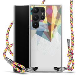 New Carry Case Transparent Stoff colourful/silber