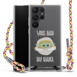 New Carry Case Transparent Stoff colourful/silber