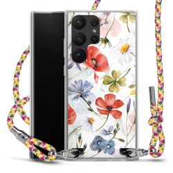 New Carry Case Transparent Stoff colourful/silber