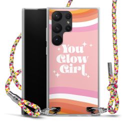 New Carry Case Transparent Stoff colourful/silber