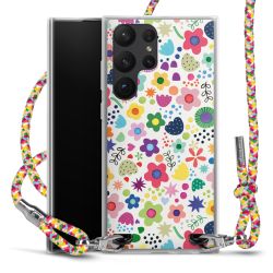 New Carry Case Transparent Stoff colourful/silber