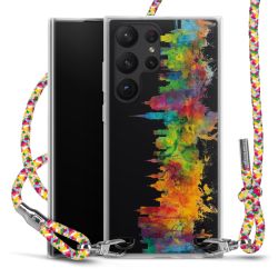 New Carry Case Transparent Stoff colourful/silber