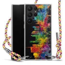 New Carry Case Transparent Stoff colourful/silber