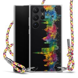 New Carry Case Transparent Stoff colourful/silber