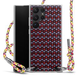 New Carry Case Transparent Stoff colourful/silber