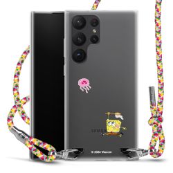 New Carry Case Transparent Stoff colourful/silber