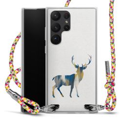 New Carry Case Transparent Stoff colourful/silber