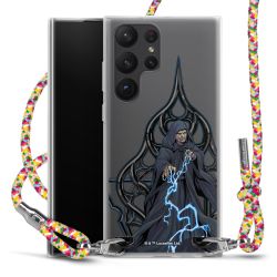 New Carry Case Transparent Stoff colourful/silber